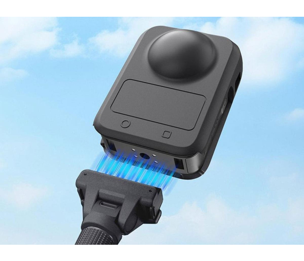 Puluz Silikonowe etui z osłoną obiektywu do DJI Osmo 360 (Czarne) - 1508875 - zdjęcie 4
